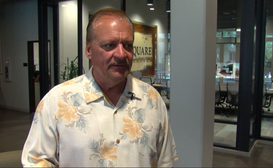 Bob McElroy, founder and CEO of the Alpha Project, talks to KPBS about his plan to house as many as 800 people who are living on the streets, Sept. 26, 2016.