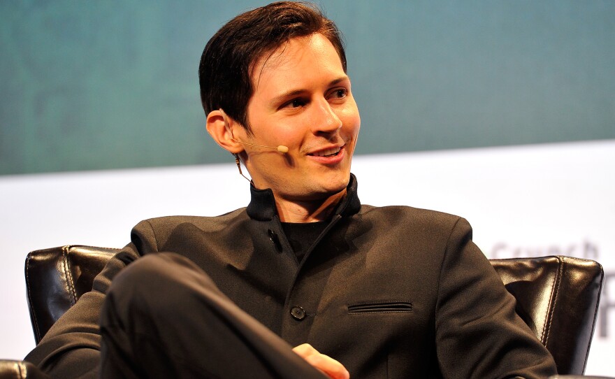 Pavel Durov, CEO and co-founder of Telegram speaks onstage during day one of TechCrunch Disrupt SF 2015.