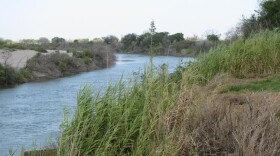 A view of the Rio Grande River from a 445-acre ranch for sale in Hidalgo County, TX.