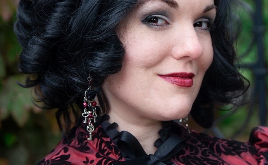 Kristi Cassidy, pictured here in 2019, is an Etsy seller that makes gothic, Victorian gowns and costumes. She is one of the organizers behind the Etsy sellers strike.