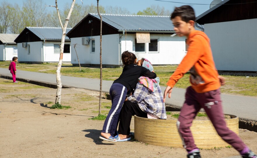 Rokaje Musavi, 65, and her granddaughter Helia Musavi, 6, have lived with their relatives in the Krnjaca asylum center in Serbia for the past year. Rokaje, her husband Reza and daughter Masouma escaped from the Afghan city of Ghazni 16 years ago, after the Taliban attacked their home and killed Masouma's two sisters and four of her brothers.