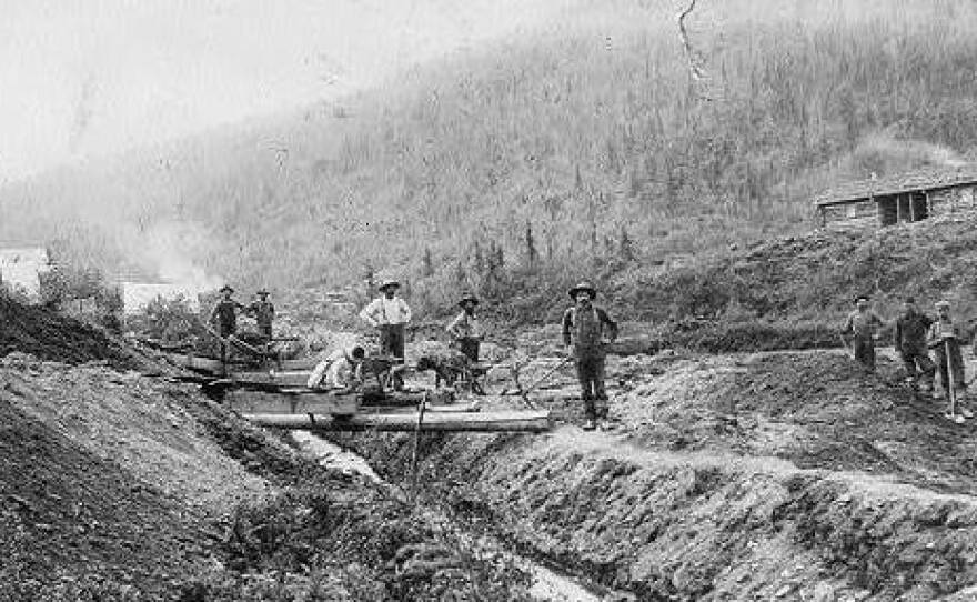 Gold prospectors in El Dorado, Calif. circa 1848-1853.