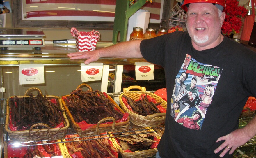 Sam Whittington makes jerky in Johnson City, Texas, the way his father did when he started the company in 1963. Jerky is so popular today that the Whittington's custom-smokes jerky for other customers.