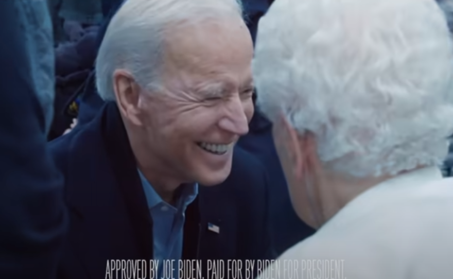 An ad for Joe Biden's presidential campaign ran nationally during last Thursday's NFL game.