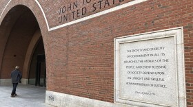 Etchings on the federal courthouse in Boston acclaim a well-administered justice system, but many working in the building say that is getting harder, given the continuing federal shutdown.