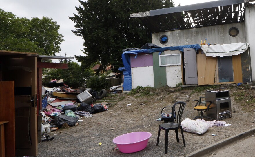 Darius, the 16-year-old Roma boy who was the victim of a brutal vigilante attack, lived in this camp, Pierrefitte-sur-Seine, outside Paris.