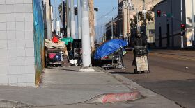 Homeless camps in downtown San Diego, March 14, 2014