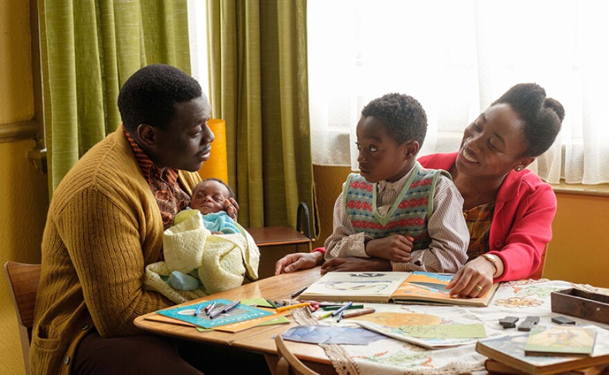 Joel Aidoo (EKOW QUARTEY), Matthew Aidoo (ZION KOFI), Flora Aidoo (JESSICA KENNEDY)