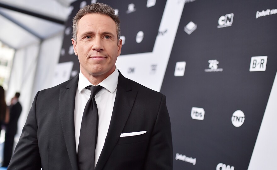 Chris Cuomo attends the Turner Upfront 2018 arrivals on the red carpet at The Theater at Madison Square Garden on May 16, 2018 in New York City.