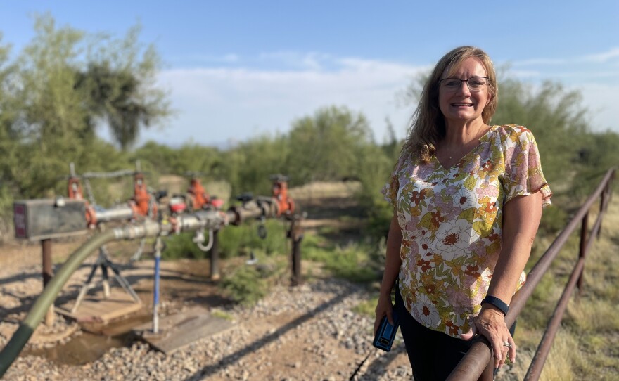 Karen Nabity's home, and some 500 others in her neighborhood outside Phoenix have been told they'll be cut off from water due to cuts in deliveries from the Colorado River.