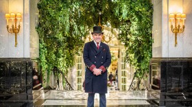 Savoy Head Doorman Tony. The holiday season has arrived at The Savoy and staff are pushed to the breaking point as they welcome hundreds of residential guests and diners across Christmas Day and New Year's Eve.