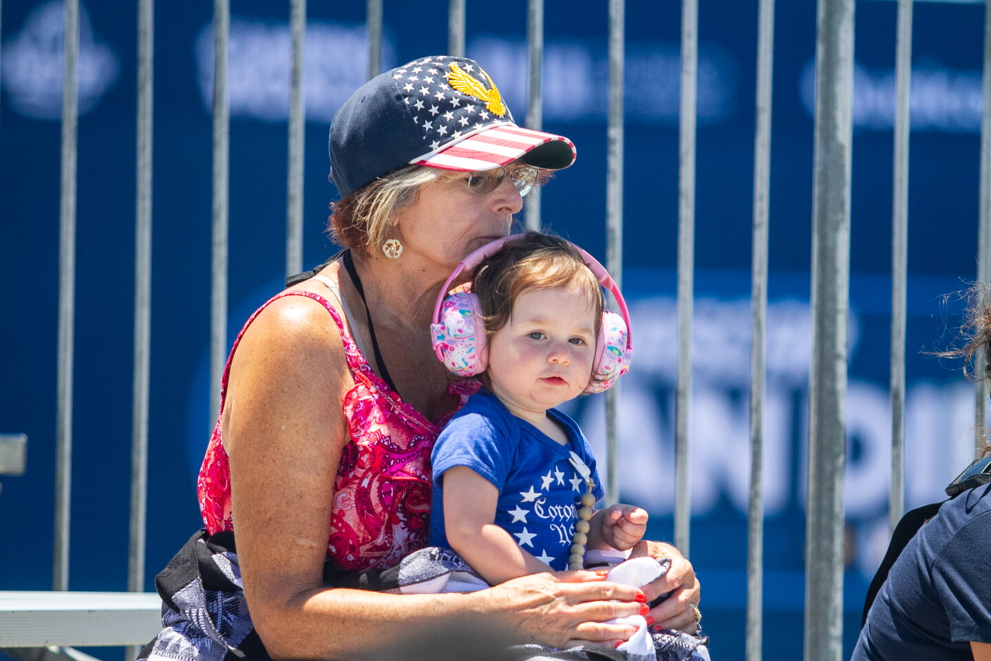 Fans watch NASCAR at NASCAR San Diego Weekend presented by Anduril at Naval Base Coronado on June 19, 2026.