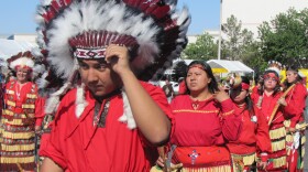 The Matachines de Ciudad Juárez get ready to perform at a Cinco de Mayo fair in Las Vegas.