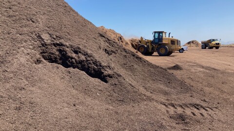Compost at San Diego's Miramar landfill on Jul 11, 2022