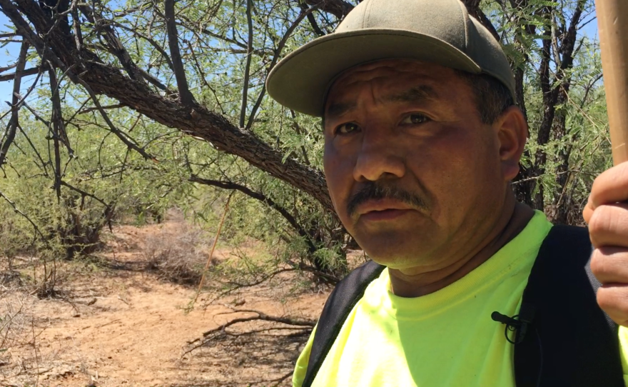 Máximo Garcia is pictured in the Arizona desert, Sept. 3, 2016.