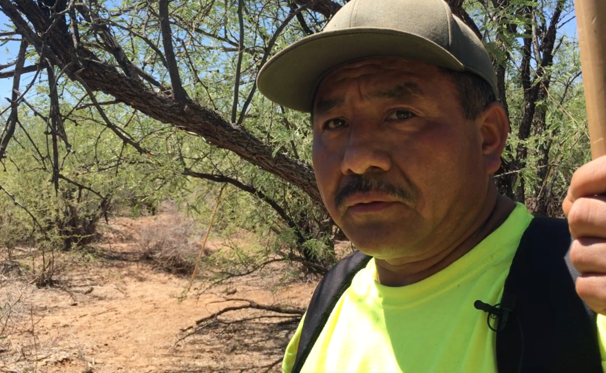 Máximo Garcia is pictured in the Arizona desert, Sept. 3, 2016. 