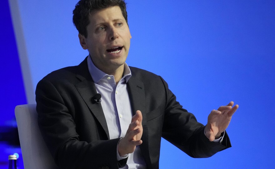 Open AI CEO Sam Altman participates in a discussion  during the Asia-Pacific Economic Cooperation CEO Summit on Thursday in San Francisco.