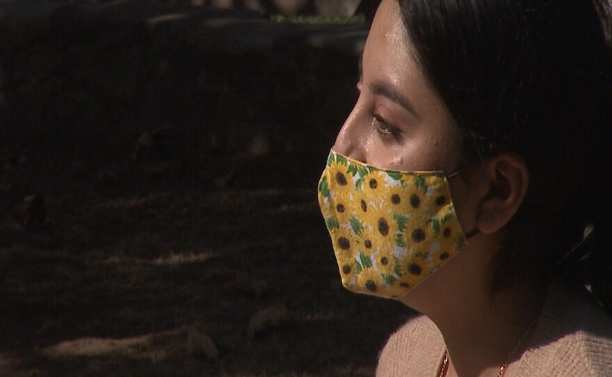 Luna Azul Chacon, a DACA recipient, at Wildwood Park in Vista on November 25, 2020.