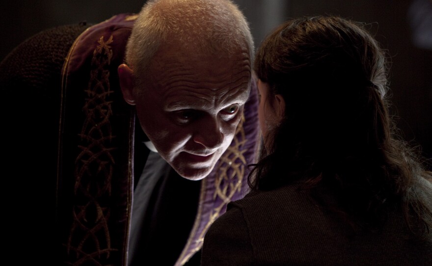 Anthony Hopkins plays a priest who tries to convince a young colleague that the devil does exist in "The Rite."