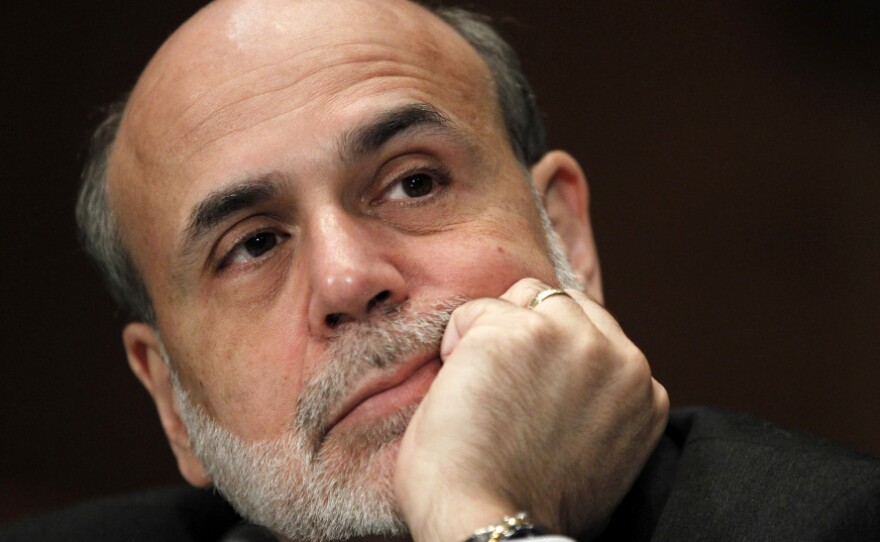 Fed Chairman Ben Bernanke and his colleagues said the economic recovery is slow.