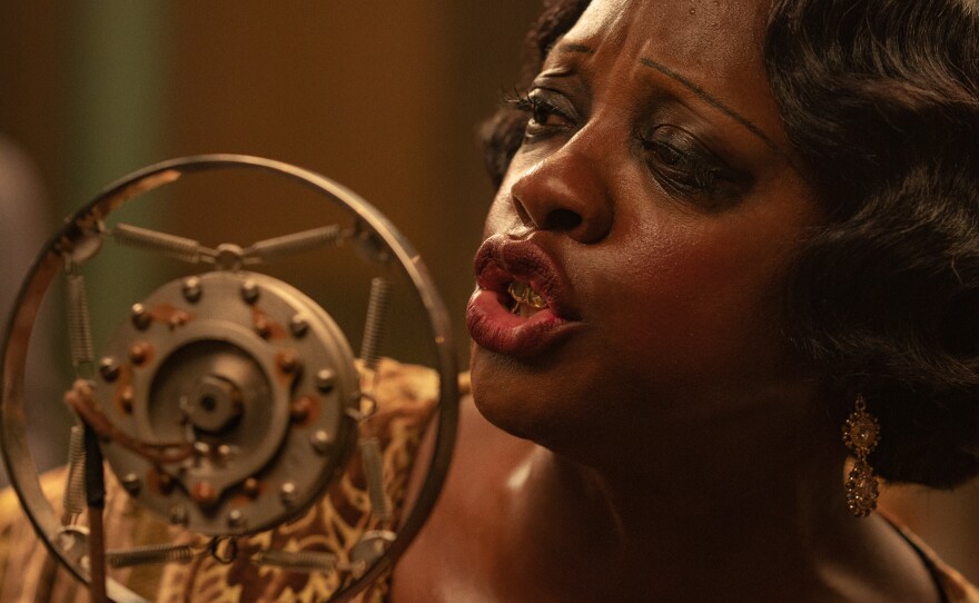 Viola Davis as Ma Rainey in the film adaptation of <em>Ma Rainey's Black Bottom</em>
