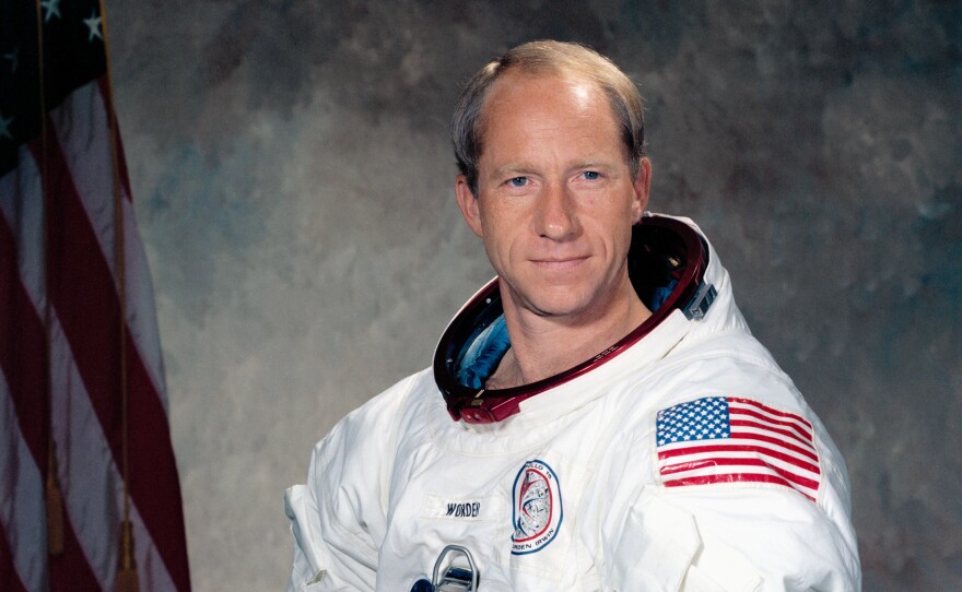 Astronaut Al Worden circled the moon during the Apollo 15 mission.