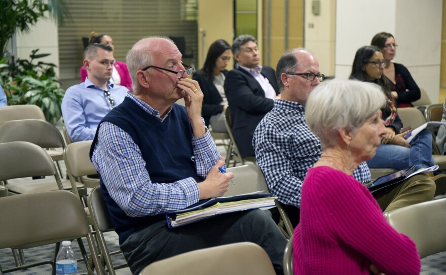 Point Loma, Mission Beach and La Jolla residents attend an Airport Noise Advisory Committee, Dec. 21, 2016.