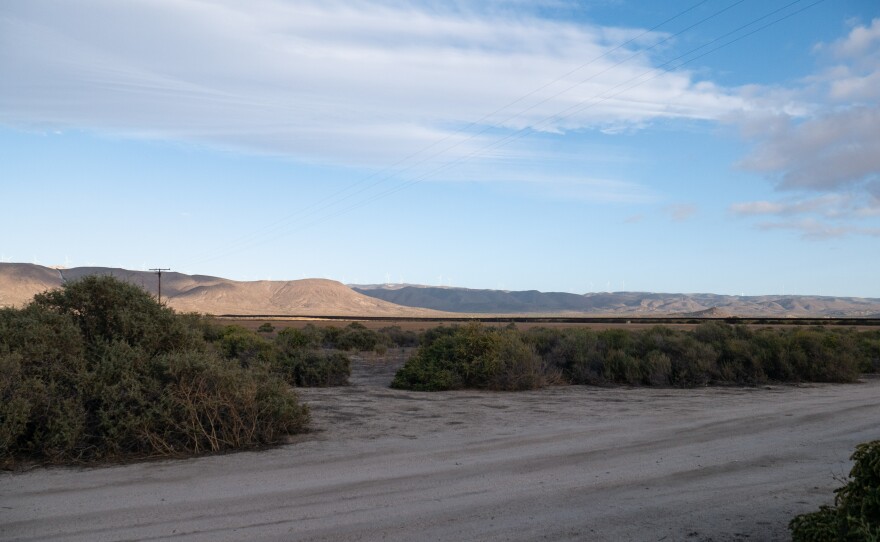 This open field in Jacumba Hot Springs is currently under construction for a solar energy park. Photo taken on Oct.