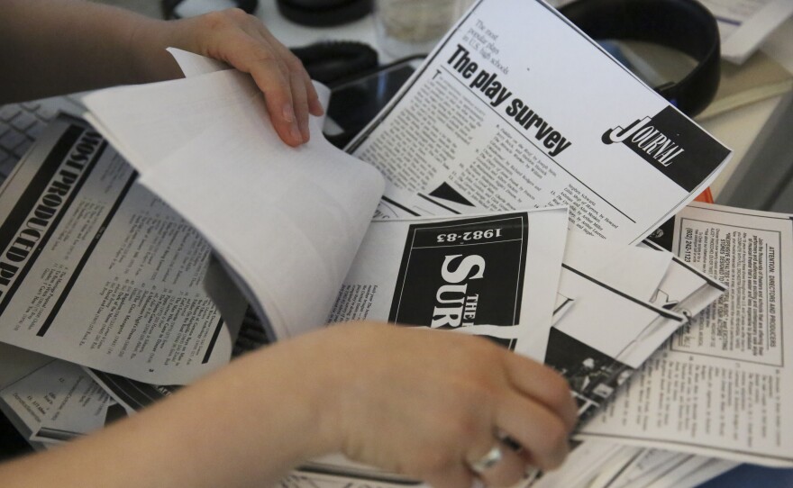 The NPR Ed team analyzed more than 100 pages of data from old issues of Dramatics magazine.