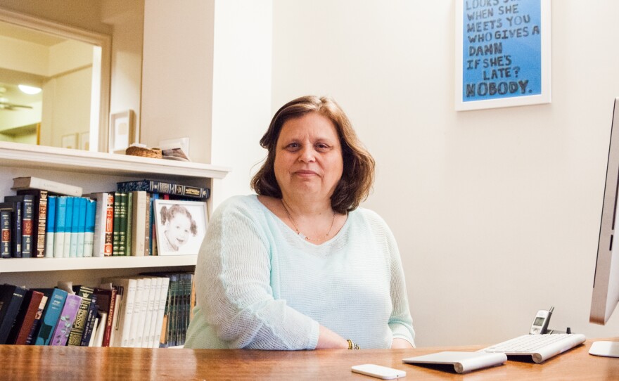 Pollak at her home in Manhattan.