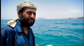 This is a photo by Micah Albert taken off the coast of Yemen in the Red Sea.