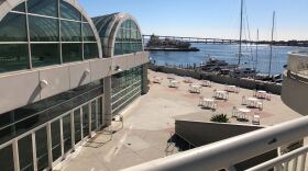 San Diego Convention Center looking toward the Coronado Bridge on Jan. 24, 2020.