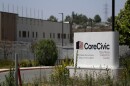 A sign for the Otay Mesa Detention Center sits in front of the building Tuesday, July 7, 2020, in San Diego.