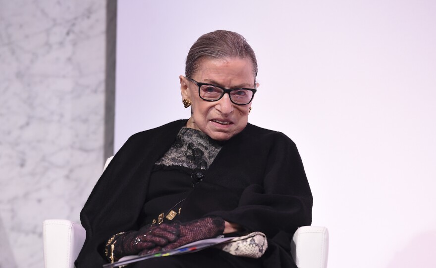 Supreme Court Justice Ruth Bader Ginsburg, pictured on Feb. 19, revealed Friday that she began undergoing chemotherapy in May for a new cancer diagnosis.