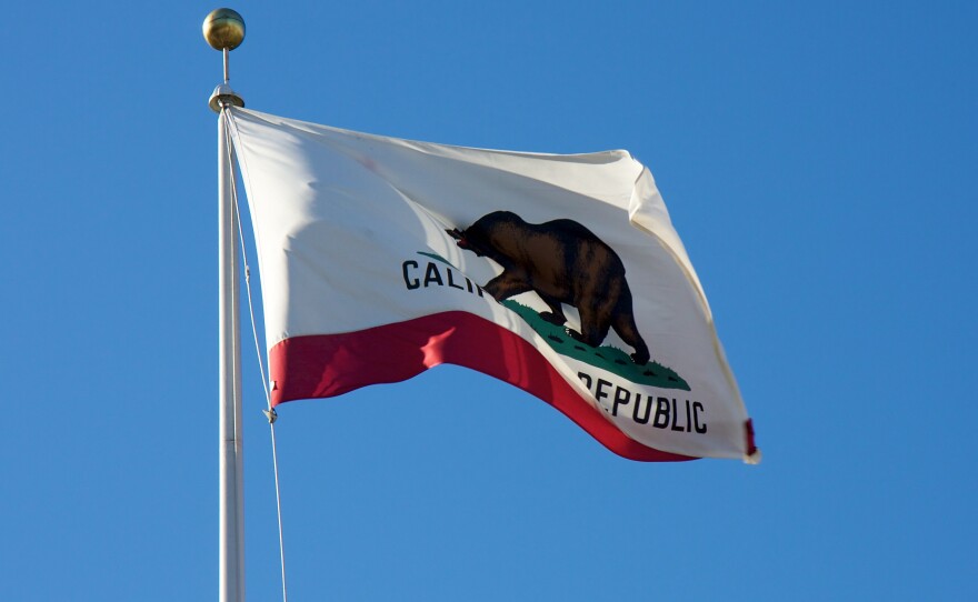 A California flag in San Francisco, April 24, 2011.