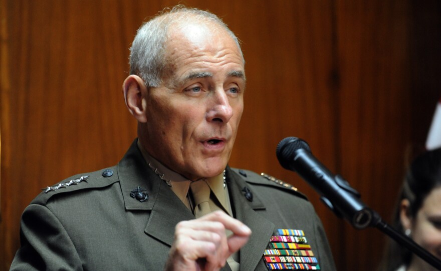 General John Kelly opposes the closure of the U.S. prison at Guantanamo.