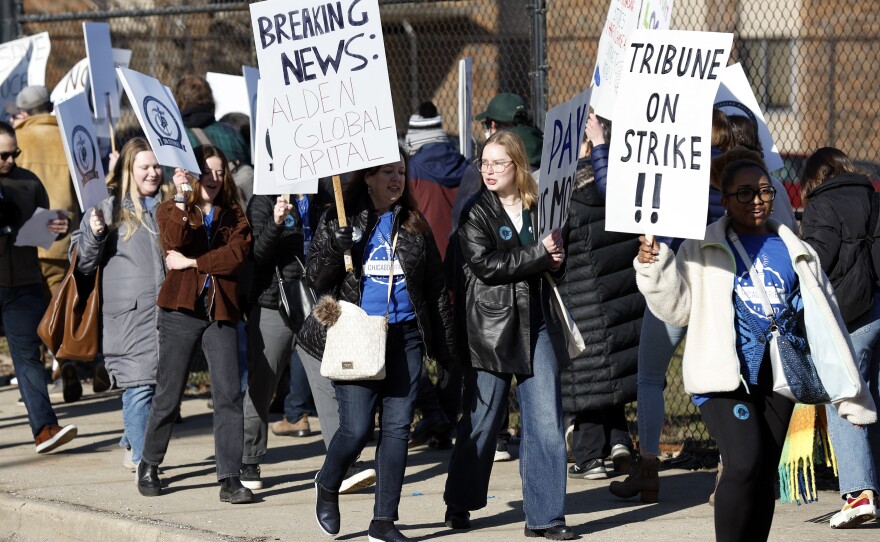 For the first time in the <em>Chicago Tribune's</em> history, unionized staff held a one-day strike on February 1 against owner Alden Global Capital.