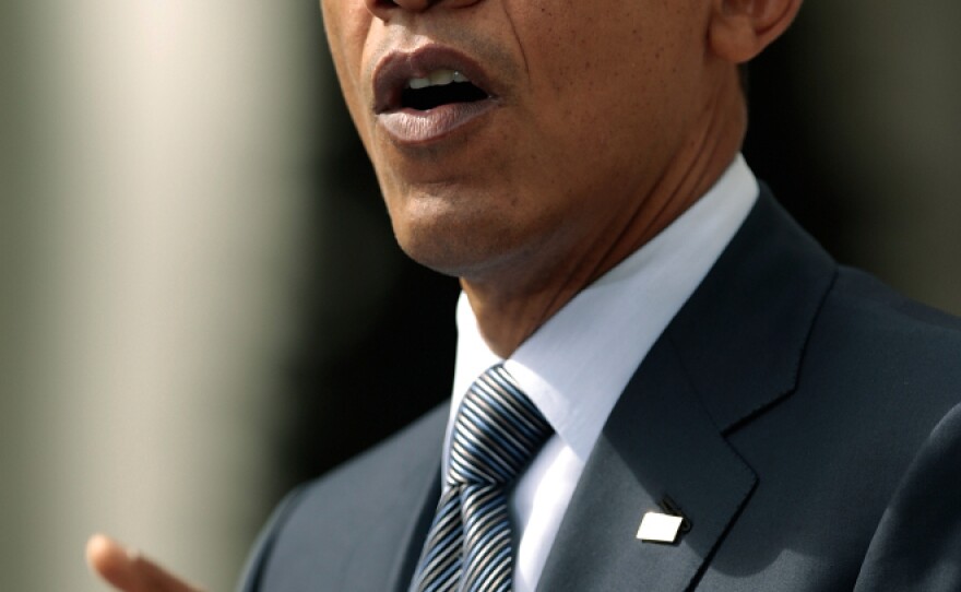 President Obama at the White House, talking about his deficit-reduction plan.