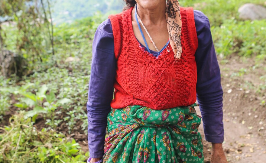 Surji Devi, 60, is a farmer in the village of Huddu in Uttarakhand.