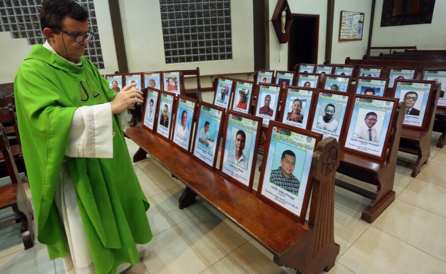 In July 2020, priest and physician Raymond Portelli held a mass paying homage to local educators who died of COVID-19.