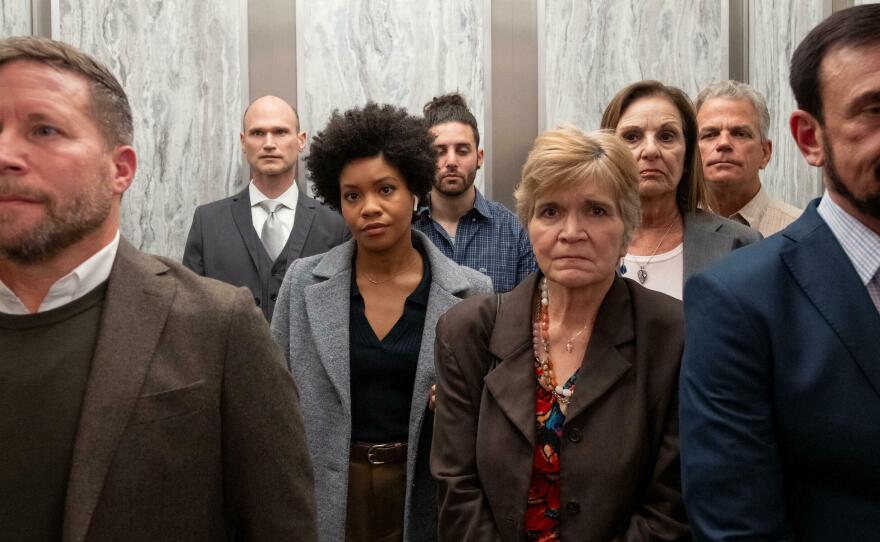 Sinclair Daniel (center) plays Nella on Hulu's T<em>he Other Black Girl</em>.