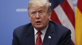 President Donald Trump speaks to media at the G20 summit, in Buenos Aires, Argentina, Dec. 1, 2018. 