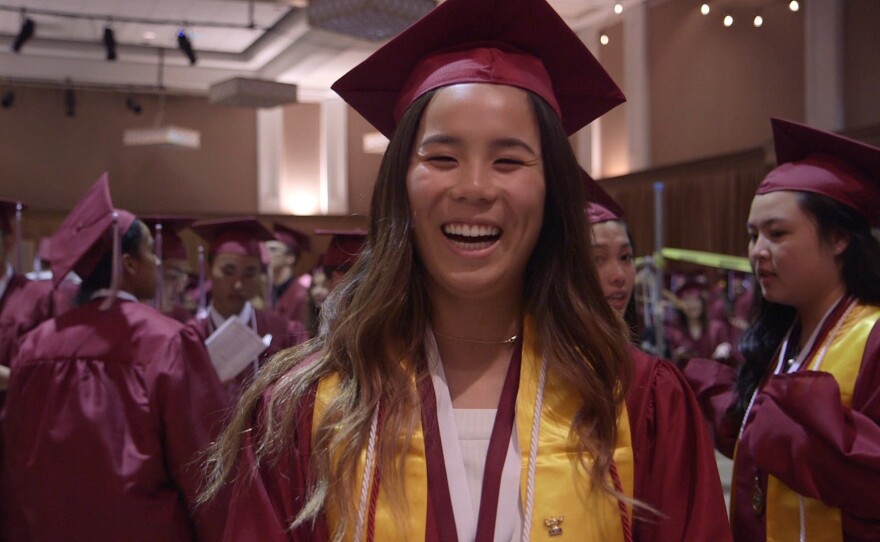 Sophia at graduation.