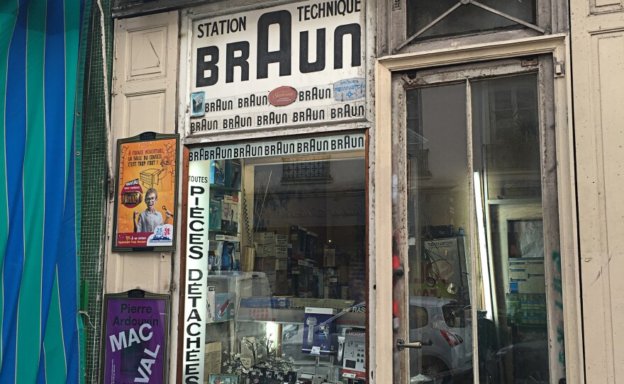 Guillaume set up his Electric Razor Clinic in Paris' popular Bastille neighborhood 50 years ago. It's valuable real estate now but he has no intention of selling his shop.