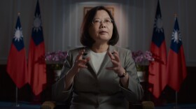 Taiwan's first woman President, Tsai Ing-wen, in a scene from "Invisible Nation," directed by Vanessa Hope.