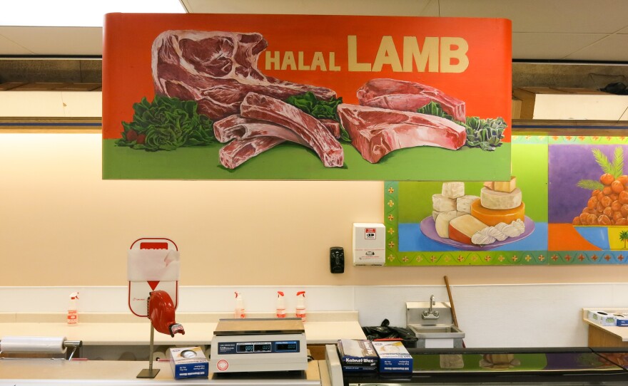 Arash International Market is one of a handful of grocery stores in Aurora that sells halal-certified meat, including lamb.