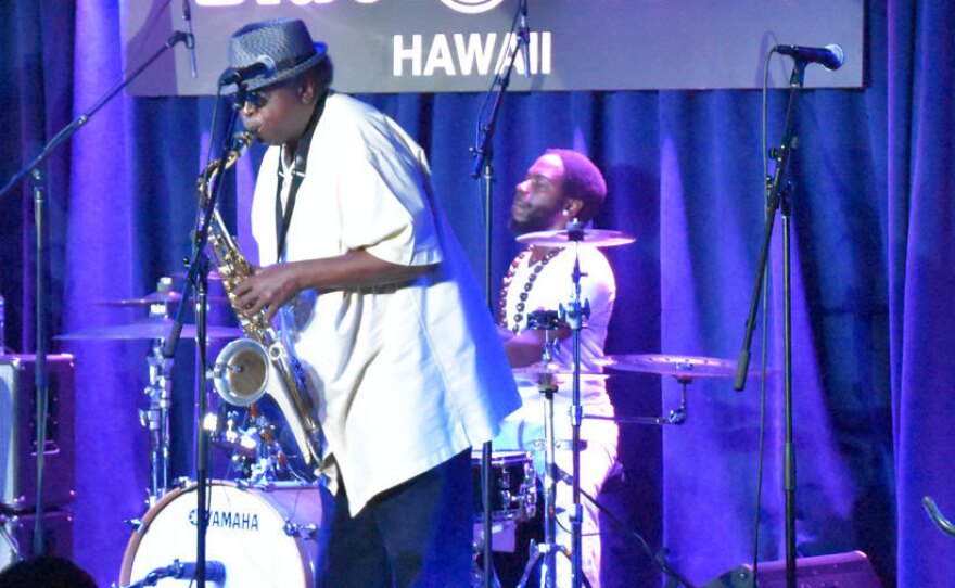 The Dirty Dozen Brass Band performs at Blue Note Hawaii on Oct. 11, 2016.