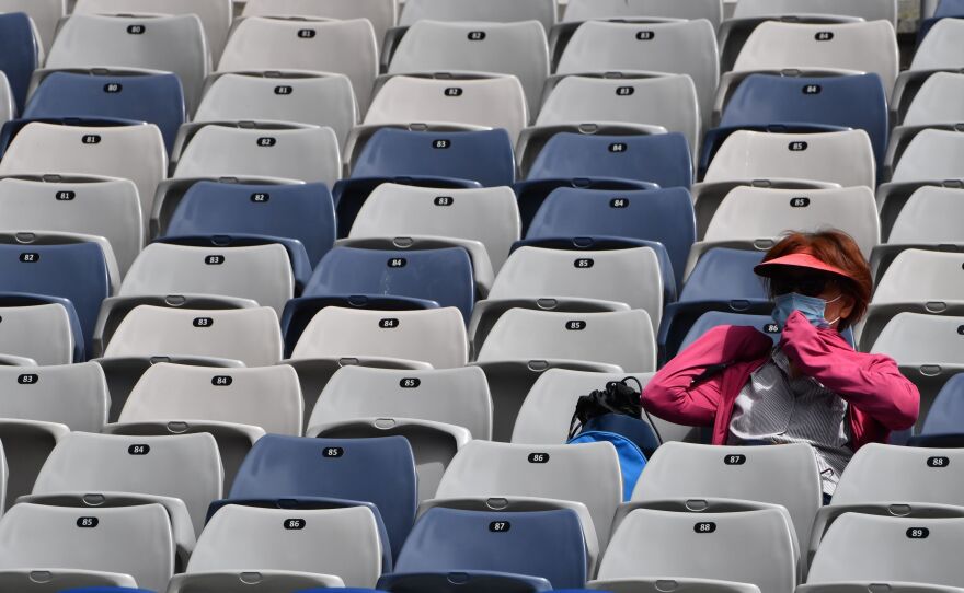 The stands at the Australian Open will be looking a lot quieter for the next five days after officials in the Victorian state of Australia called for a five day lockdown of the region. Spectators won't be allowed at Melbourne Park during that time.