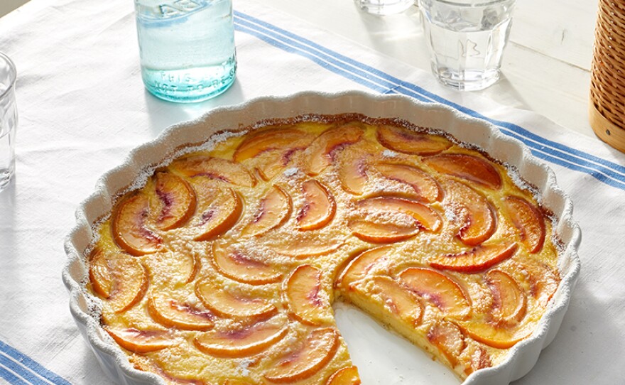 Nectarine clafoutis 