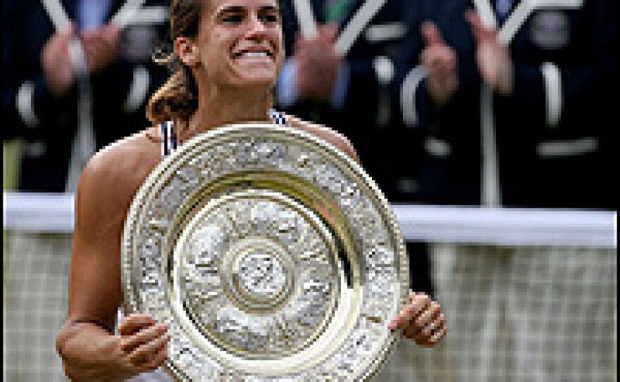 Amelie Mauresmo's Wimbledon win is her second Grand Slam victory.